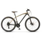 Bicicleta MTB-HT CARPAT PRO C27225H, roti 27.5", frane hidraulice, cadru aluminiu, culoare Negru/Portocaliu