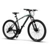 Bicicleta MTB-HT CARPAT PRO C27225H, roti 27.5", frane hidraulice, cadru aluminiu, culoare Negru/Verde