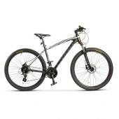 Bicicleta MTB-HT CARPAT PRO C27225H, roti 27.5", frane hidraulice, cadru aluminiu, culoare Negru/Verde