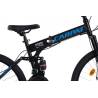 Bicicleta MTB pliabila CARPAT C2668C, roti 26", frane pe disc, Negru/Albastru