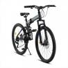 Bicicleta MTB pliabila CARPAT C2668C, roti 26", frane pe disc, Negru/Albastru