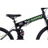 Bicicleta MTB pliabila CARPAT C2668C, roti 26", frane pe disc, Negru/Verde