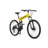 Bicicleta MTB-Folding Hummer CARPAT C2741S, 24 viteze, cadru aluminiu, roti 27.5", Galben/Negru