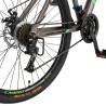 Bicicleta MTB-HT CARPAT Montana C2799A, 21 viteze, roti 27.5", Gri/Negru/Verde