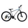 Bicicleta MTB-HT VELORS Vulcano V2609A, roti 26", Gri/Albastru/Alb