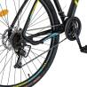 Bicicleta MTB-HT CARPAT C2957C, roti 29", Negru/Galben/Albastru