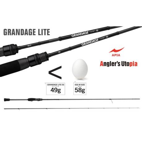 Lanseta spinning APIA GRANDAGE LITE 61 1.85m, 0.2-3.5g, 2 tronsoane