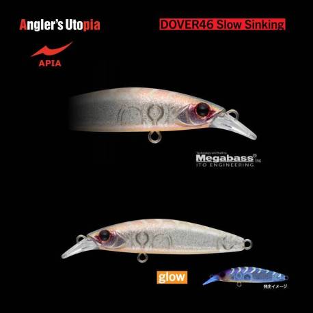 Vobler APIA Dover 46 Slow Sinking, 4.6cm, 2.3g, culoare 02 KJ Gigo