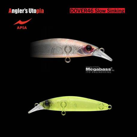 Vobler APIA Dover 46 Slow Sinking, 4.6cm, 2.3g, culoare 04 Clear Chart Glitter