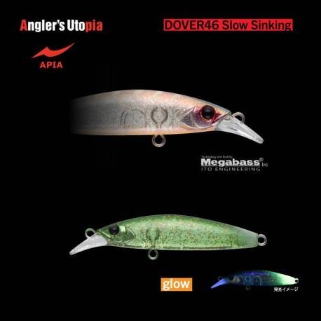 Vobler APIA Dover 46 Slow Sinking, 4.6cm, 2.3g, culoare 10 Cabra Hotaru