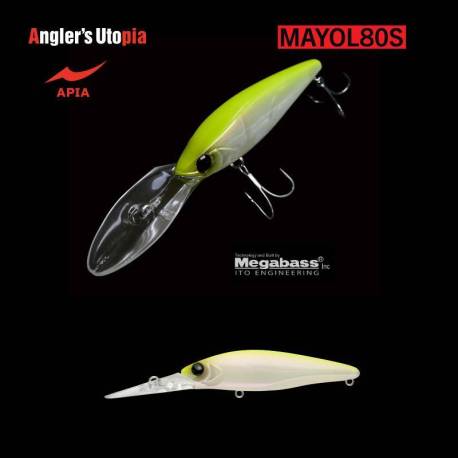 Vobler APIA Mayol 80S, 8cm, 15g, culoare 02 Chart Back Pearl