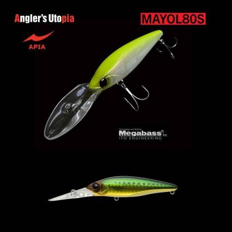 Vobler APIA Mayol 80S, 8cm, 15g, culoare 08 Green Gold Iwashi