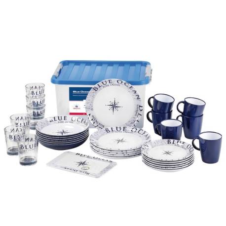 Set vesela nautica BLUE OCEAN pentru 6 persoane