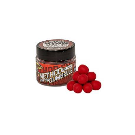 Momeli de carlig BENZAR MIX Method Smoke Wafter Dumbells, Red Krill, 8mm