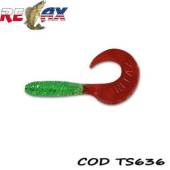 Grub RELAX Twister Standard 8cm, culoare TS636, 4buc/plic