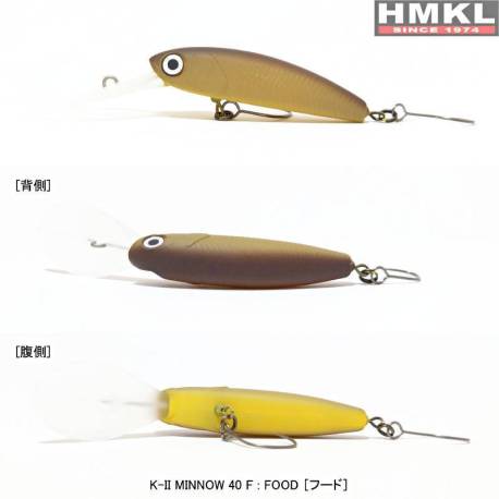 Vobler HMKL K-II Minnow 40F 4cm, 2.2g, culoare Food