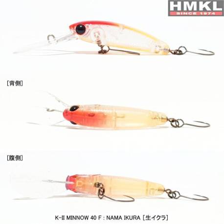 Vobler HMKL K-II Minnow 40F 4cm, 2.2g, culoare Nama Ikura