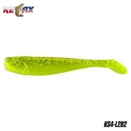 Naluci RELAX King Shad 4" Laminated, 10cm, culoare L282, 4buc/blister