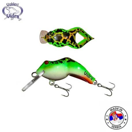 Vobler VIDRA LURES Frog 4cm, 5g, Sinking, culoare GRF