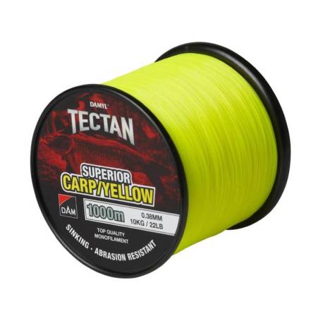 Fir monofilament DAM Tectan Carp Yellow 0.30mm, 7kg, 1000m