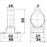 Inel de siguranta pentru balustrade 30/35mm OSCULATI 34.357.00