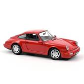 Macheta auto PORSCHE 911 (964) Carrera 2 Coupe (1990) 1:18 rosu