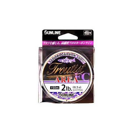 Fir fluorocarbon SUNLINE Troutist Area 0.138mm, 3lbs, 150m