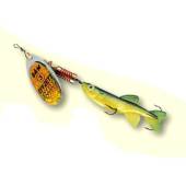 Lingurita rotativa DAM Effzett Minnow Nr.3, 7g + shad Yellow, Black