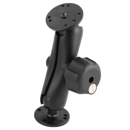 RAM Double Ball Mount with Key Lock Knob - C Size Medium