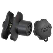 RAM Double Socket Arm with RAM Pin-Lock Security Knob - C Size Short