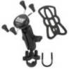 Suport telefon cu prindere pe bara RAM X-Grip Phone Mount with Handlebar U-Bolt Base - Medium