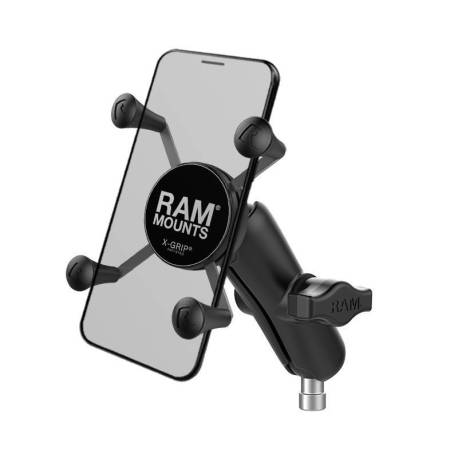 Suport smartphone RAM X-Grip Phone Mount with Motorcycle Handlebar Clamp Base