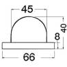 Lumina navigatie ABS Cromat, 225° alb OSCULATI 11.403.01