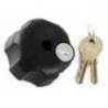 RAM Key Lock Knob with Steel Insert for C Size Socket Arms