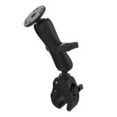 RAM Tough-Claw Medium Clamp Double Ball Mount with Round Plate