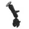 RAM Tough-Claw Medium Clamp Double Ball Mount with Round Plate