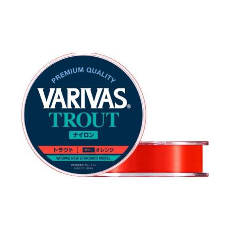 Fir monofilament VARIVAS Trout 100m 0.128mm 2.5lb Flash Orange