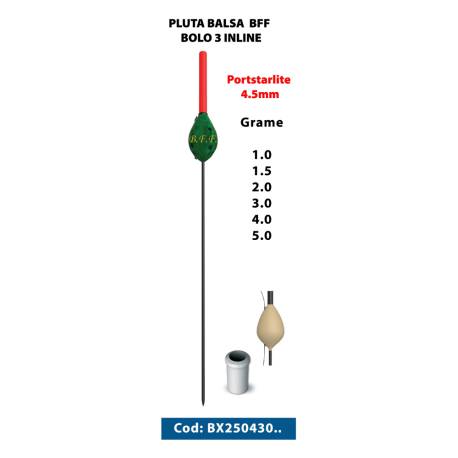 Pluta balsa BFF Bolo 3 Inline 4.0g, Portstarlite 4.5mm