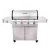 Gratar pe gaz din otel inoxidabil non-magnetic Char-Broil Platinum 4400S 140867, 4 arzatoare din inox, TRU-Infrared