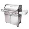 Gratar pe gaz din otel inoxidabil non-magnetic Char-Broil Platinum 4400S 140867, 4 arzatoare din inox, TRU-Infrared