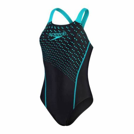 Costum inot femei SPEEDO Medley negru albastru, marimea 28