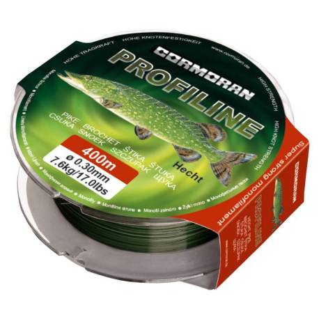 Fir monofilament CORMORAN PROFILINE PIKE 0.35mm, 9kg, 400m