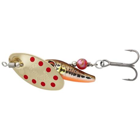 Lingurita rotativa SAVAGE GEAR Sticklebait Nr.1 4.5g Minnow Gold Red