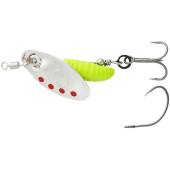 Lingurita rotativa SAVAGE GEAR Spinner Grub Nr.0 2.2g Silver Red Lime