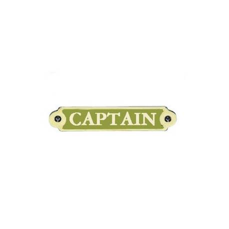 Placuta bronz CAPTAIN, 16x3.2cm