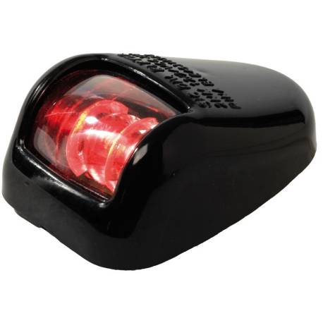 Lumina navigatie LED OSCULATI Orions black, 112.5° rosu