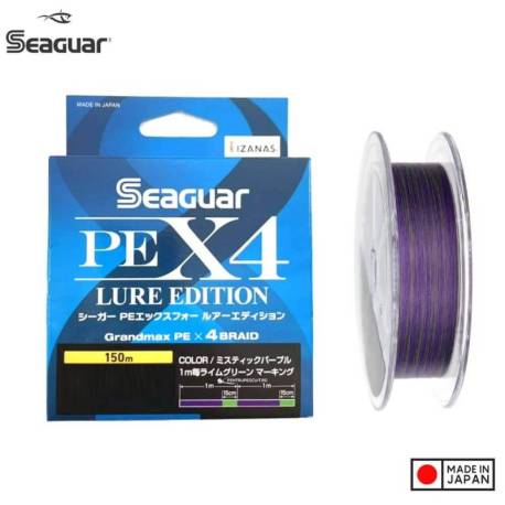 Fir textil SEAGUAR PEX4 LURE EDITION 150m, PE 0.2 / 0.07mm