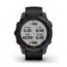 Ceas GARMIN fenix 7 Pro Sapphire Solar Titan DLC Carbon Grey, curea neagră, 47mm