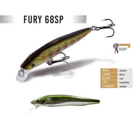 Vobler HERAKLES Fury 68SP 6.8cm 4.8g culoare Skeleton Ayu