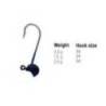 Jig turnat HERAKLES Apple Nr.6 0.8g Matt Black, 3buc/plic